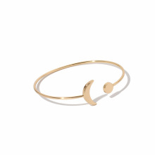 Shangjie OEM Fashion Women's Sun Moon Open Bracelet bangle bracelet women moon gold bracelet